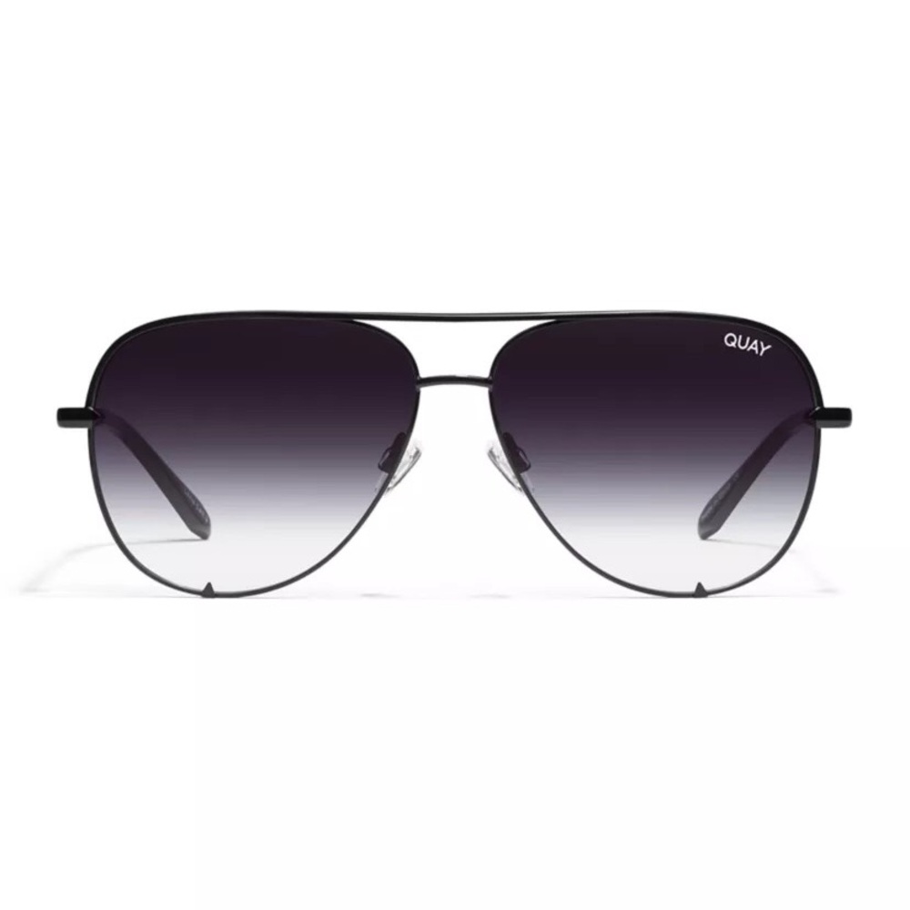 Quay Highkey Black Gradient Aviator Sunglasses